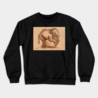 My Ball: Baby Elephant Watercolor Painting #8 Crewneck Sweatshirt
